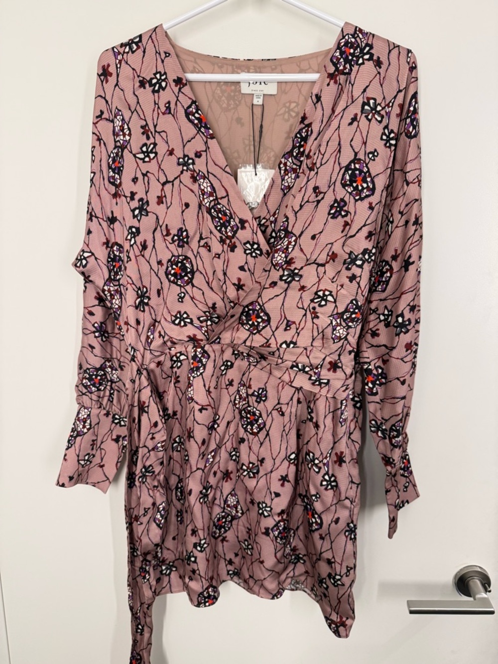 Joie Floral Wrap Dress with Belt